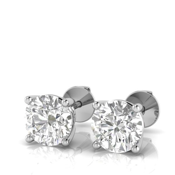 Nil Side Facing Diamond Stud Earring 0 05 Carat Ara