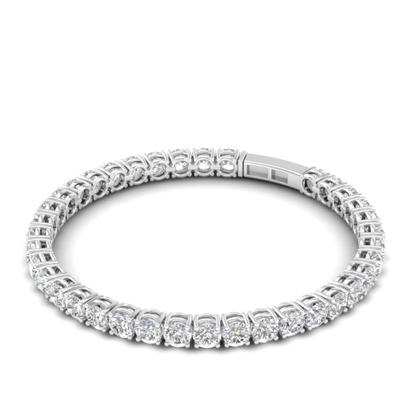 Diamond Tennis Bracelet in 18k White 