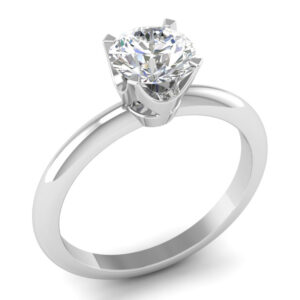 0.50 ct. Diamond Engagement Ring, F, VS2, 18k Gold GIA Certified