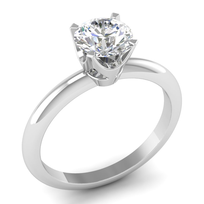 18k .62ct cushion cut diamond engagement ring | Hammond Jewellers