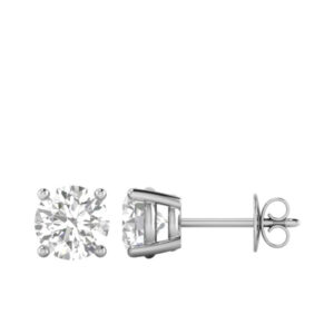 Diamond Stud Earrings 0.48 ct. in 18k gold settings – Color F, Clarity VS2