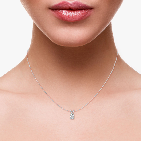 1/4 Carat Diamond Solitaire Necklace – Maurice's Jewelers
