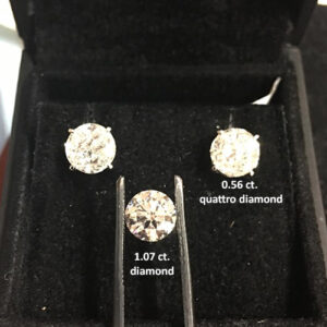 1.12 ct. F VVS Quattro Diamond Studs Earrings